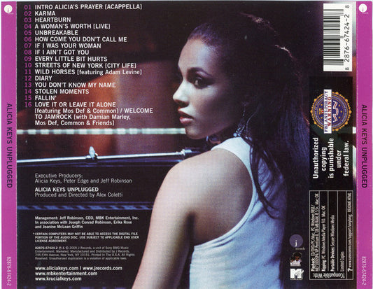 Alicia Keys : Unplugged (CD, Album, Copy Prot.)