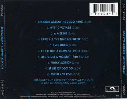 Roy Ayers Ubiquity : Mystic Voyage (CD, Album, RE, RM, RP, EDC)