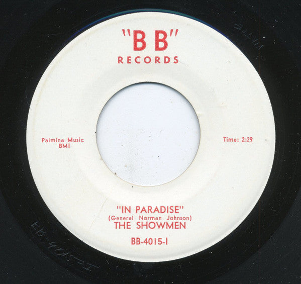 The Showmen : In Paradise / Take It Baby (7", Single)
