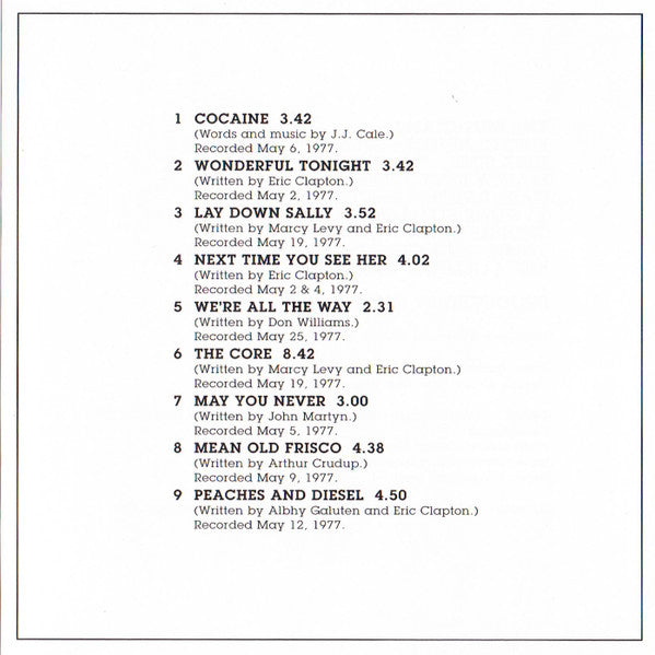 Eric Clapton : Slowhand (CD, Album, RE, RM, 35t)