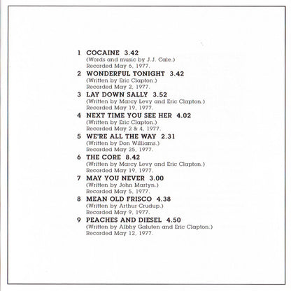 Eric Clapton : Slowhand (CD, Album, RE, RM, 35t)