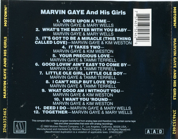 Marvin Gaye : Marvin Gaye and His Girls (CD, Comp, UML)