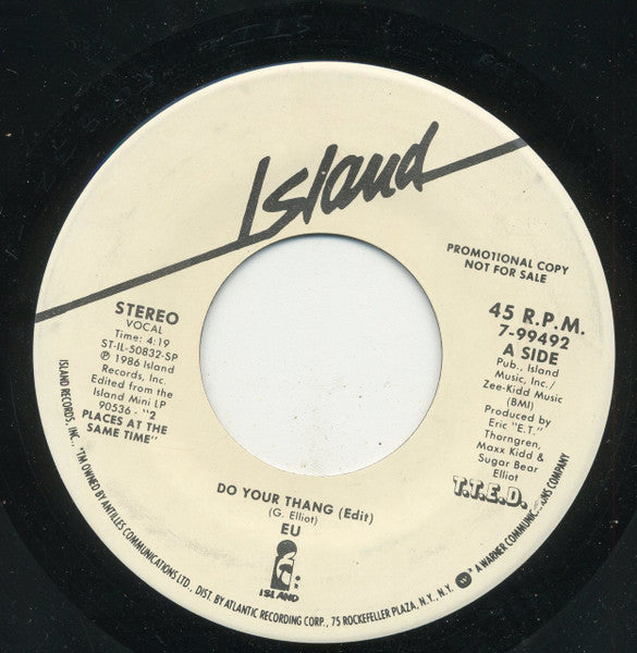 E.U. : Do Your Thang (7", Single, Promo)