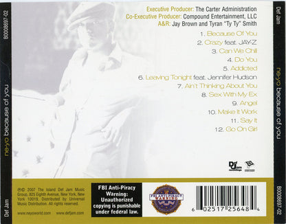 Ne-Yo : Because Of You (CD, Album)