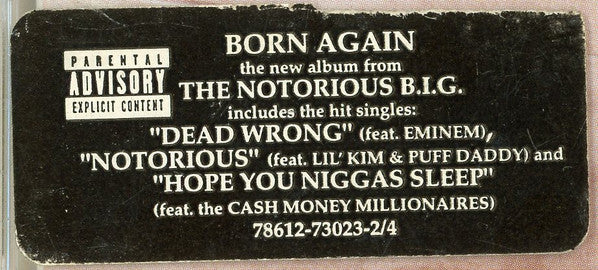Notorious B.I.G. : Born Again (CD, Album, All)