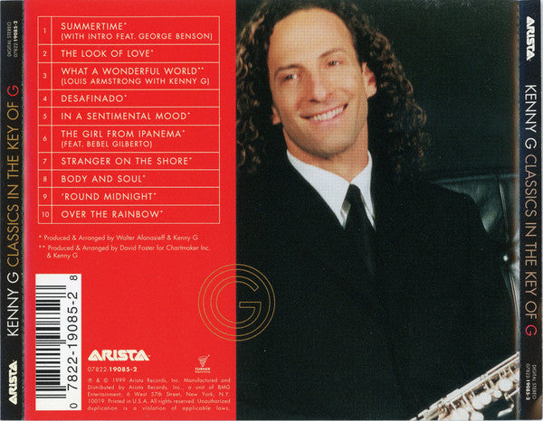 Kenny G (2) : Classics In The Key Of G (CD, Album)