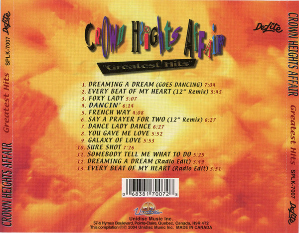 Crown Heights Affair : Greatest Hits (CD, Comp)