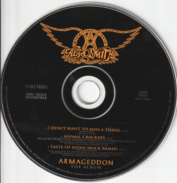 Aerosmith : I Don't Want To Miss A Thing (CD, Single)