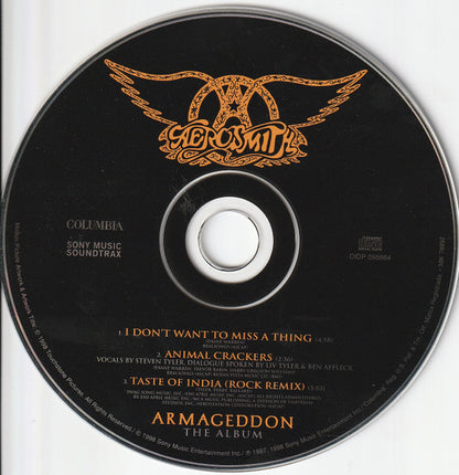 Aerosmith : I Don't Want To Miss A Thing (CD, Single)