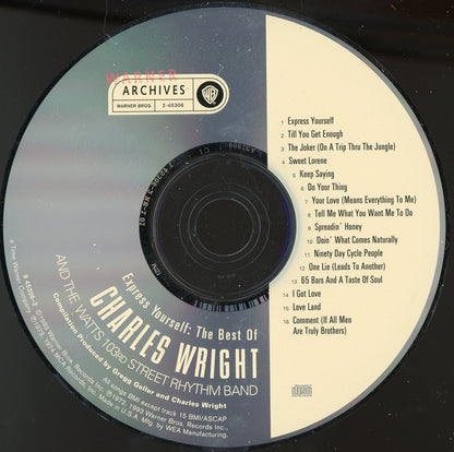 Charles Wright & The Watts 103rd St Rhythm Band : Express Yourself: The Best Of Charles Wright & The Watts 103rd Street Rhythm Band (CD, Comp)