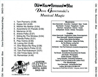 Dave Gawronski : Old - New - Borrowed - Blue (CD)