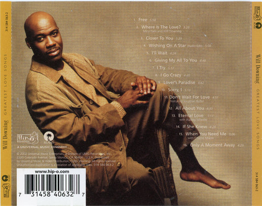 Will Downing : Greatest Love Songs (CD, Comp)