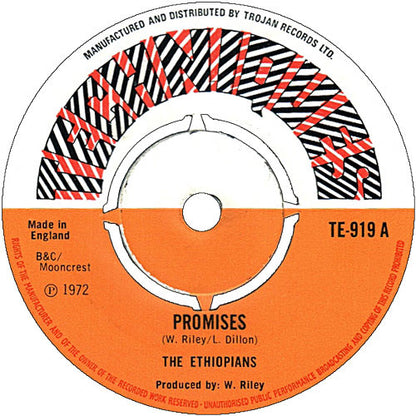 The Ethiopians : Promises (7")