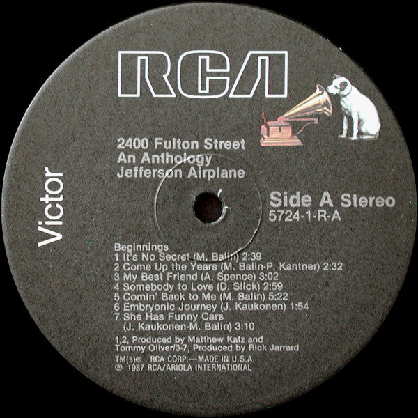 Jefferson Airplane : 2400 Fulton Street (2xLP, Comp)