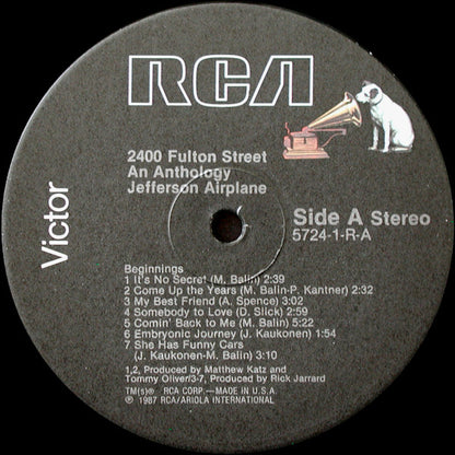 Jefferson Airplane : 2400 Fulton Street (2xLP, Comp)