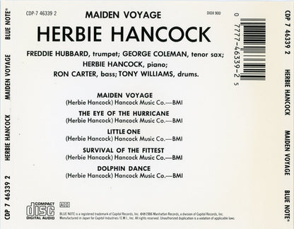 Herbie Hancock : Maiden Voyage (CD, Album, RE, EMI)