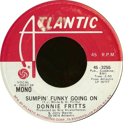 Donnie Fritts : Sumpin' Funky Going On (7", Promo, SP)