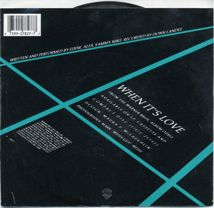 Van Halen : When It's Love (7", Single, Promo)