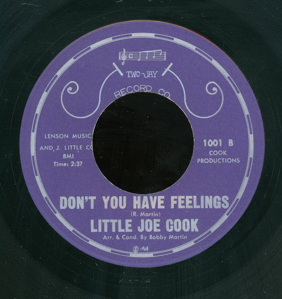 Little Joe Cook : Hold On To Your Money / Don't You Have Feelings (7")