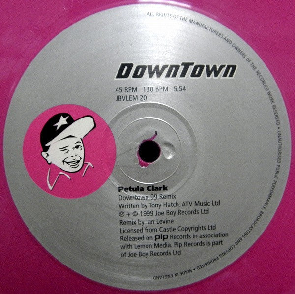 Petula Clark : Downtown (12", Pin)
