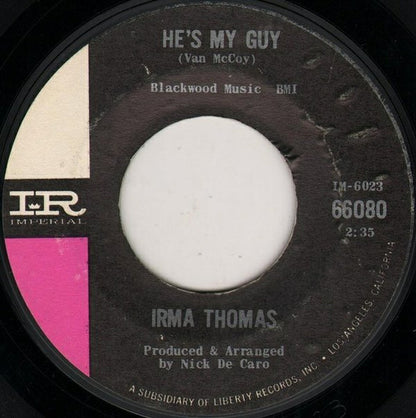 Irma Thomas : He's My Guy (7", Single)
