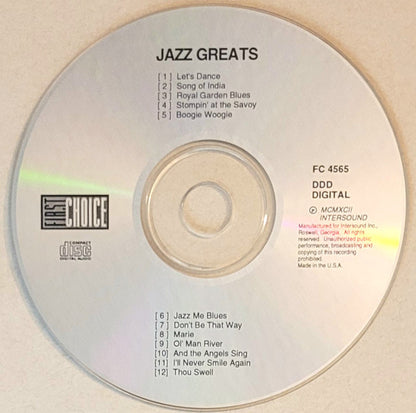 Benny Goodman, Tommy Dorsey, Bix Beiderbecke : Jazz Greats (CD, Comp)