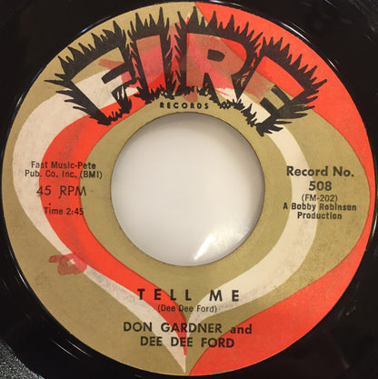 Don Gardner And Dee Dee Ford : I Need Your Loving / Tell Me (7", Single, RP, Styrene, Mon)