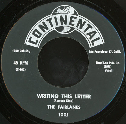 The Fairlanes (5) : Writing This Letter (7", Unofficial)