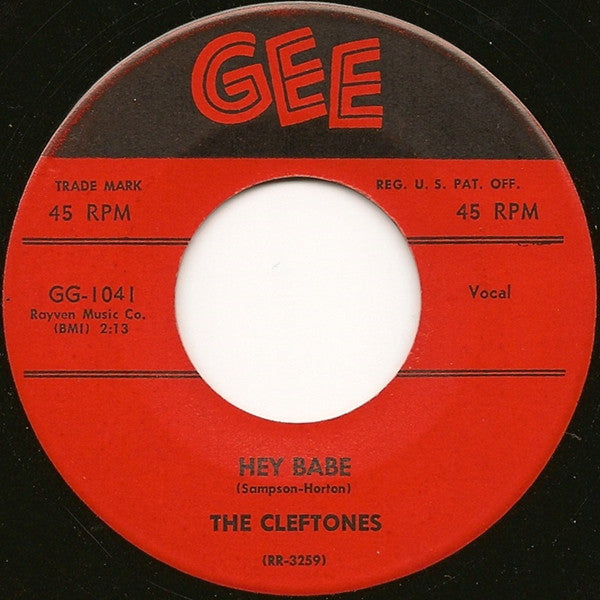 The Cleftones : Hey Babe / What Did I Do That Was Wrong (7", Single)