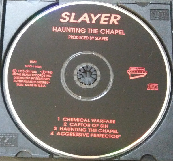 Slayer : Haunting The Chapel (CD, EP, Club, RM)