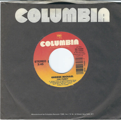 George Michael : Too Funky (7", Single)