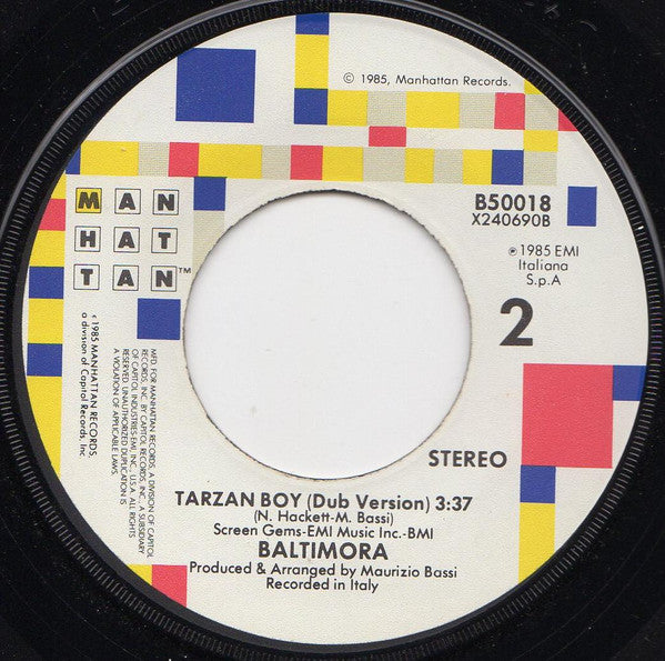 Baltimora : Tarzan Boy (7", Jac)