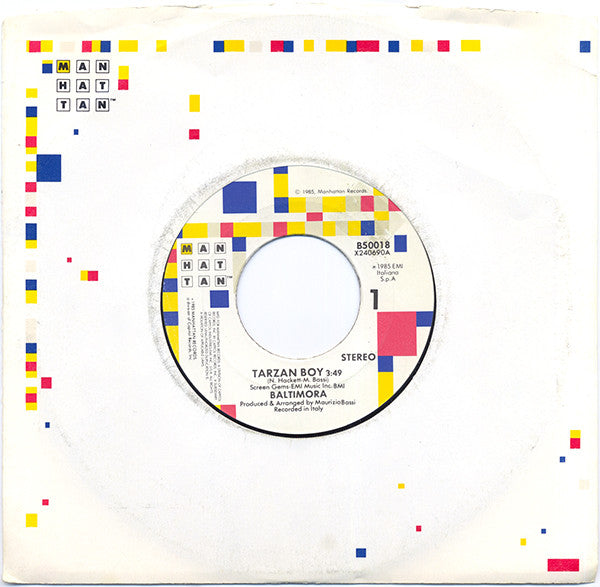 Baltimora : Tarzan Boy (7", Jac)