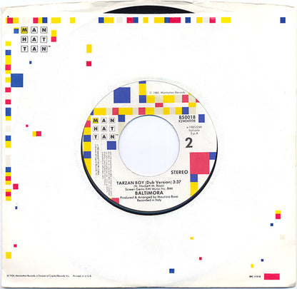 Baltimora : Tarzan Boy (7", Jac)