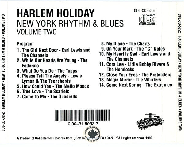 Various : Harlem Holiday -  New York Rhythm & Blues - Volume Two (CD, Comp)