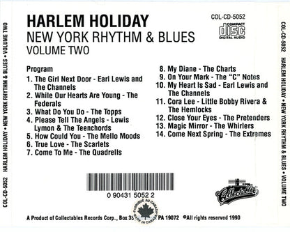 Various : Harlem Holiday -  New York Rhythm & Blues - Volume Two (CD, Comp)