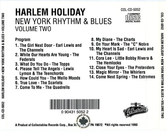 Various : Harlem Holiday -  New York Rhythm & Blues - Volume Two (CD, Comp)