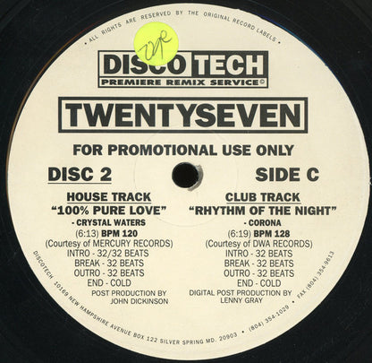 Various : DiscoTech TwentySeven (3x12", Comp, Promo)