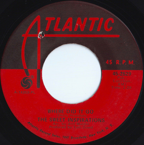 The Sweet Inspirations : To Love Somebody / Where Did It Go (7", Single, Pla)