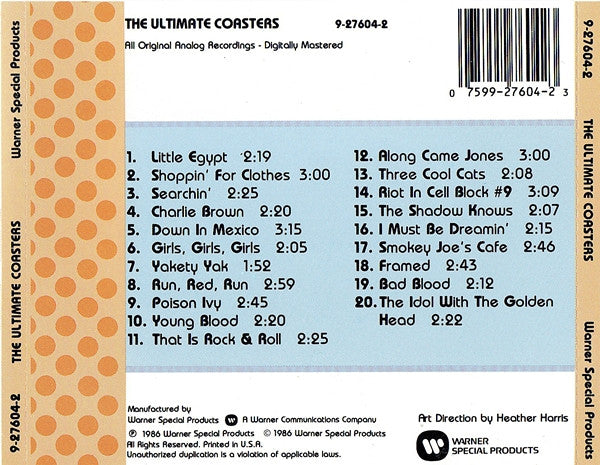 The Coasters : The Ultimate Coasters (CD, Comp)