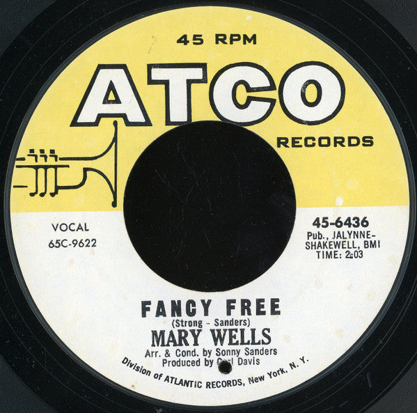 Mary Wells : Fancy Free (7", Styrene, Bes)