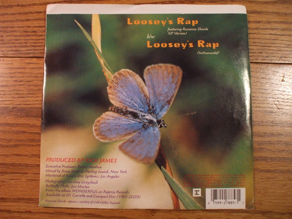 Rick James : Loosey's Rap (7", Promo, Styrene)