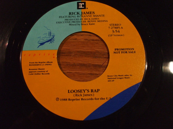 Rick James : Loosey's Rap (7", Promo, Styrene)