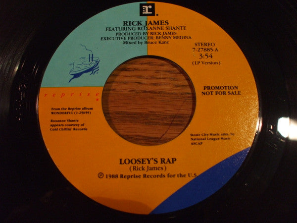 Rick James : Loosey's Rap (7", Promo, Styrene)