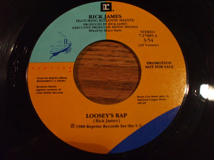 Rick James : Loosey's Rap (7", Promo, Styrene)