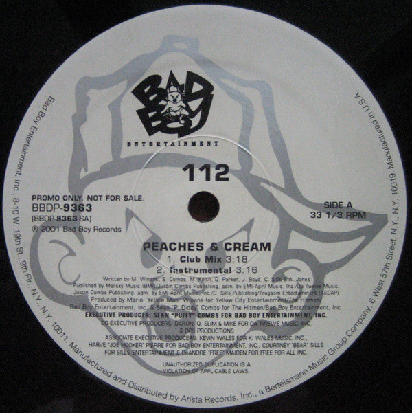 112 : Peaches & Cream (12", Promo)