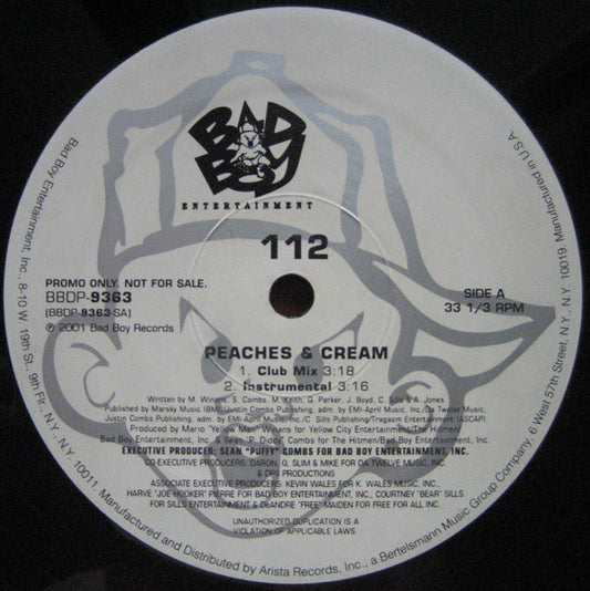 112 : Peaches & Cream (12", Promo)