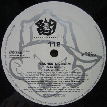 112 : Peaches & Cream (12", Promo)