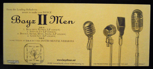 Boyz II Men : Make You Dance / The Instrumentals (12", Promo)