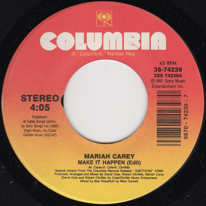 Mariah Carey : Make It Happen (7", Single)